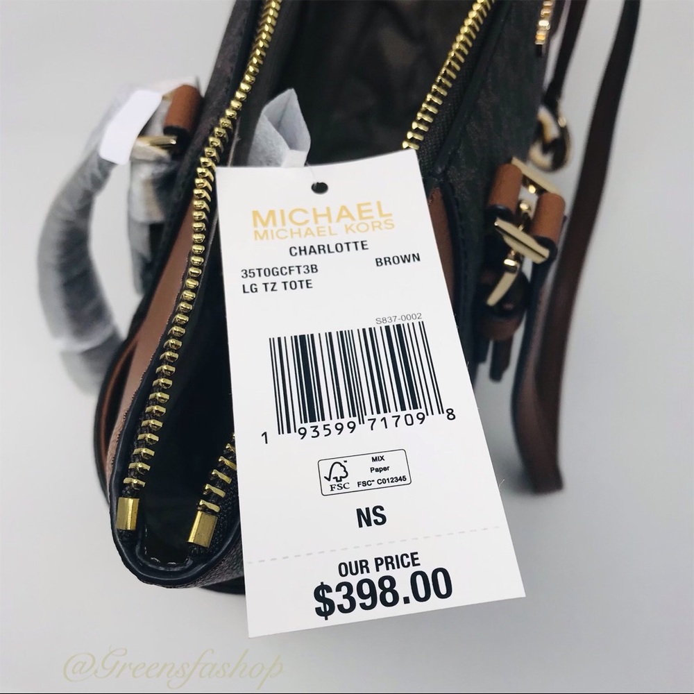 New Michael Kors Charlotte Tote shoulder bag - Picture 9 of 9